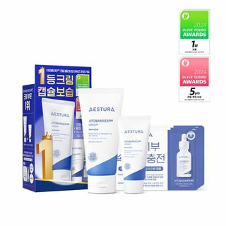 Aestura ATOBARRIER 365 Cream Set 80ml (+30ml Mini Cream +3ml Hydro Cera-Ha Ampoule Serum)